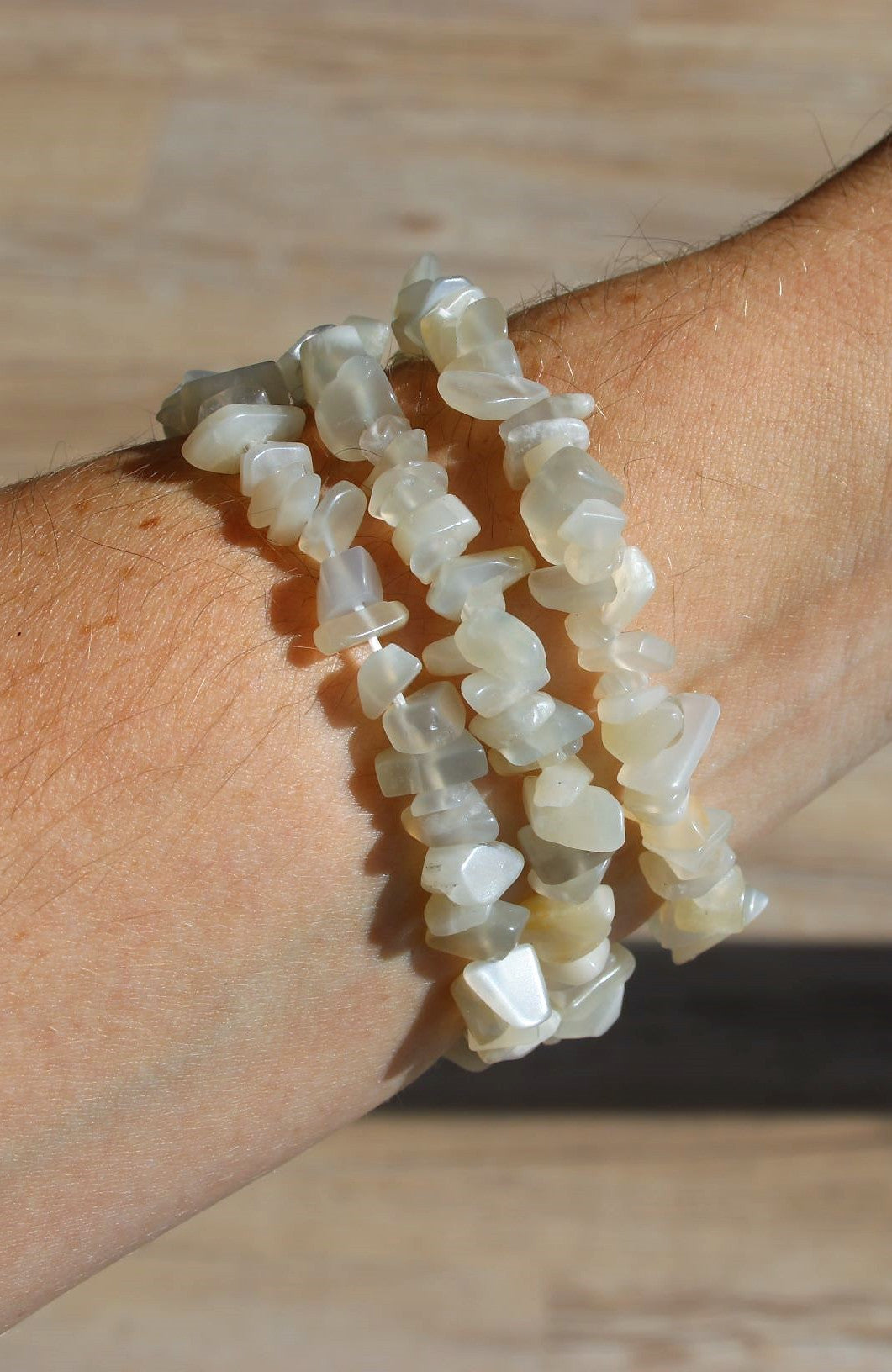 Moonstone Chip Bracelet
